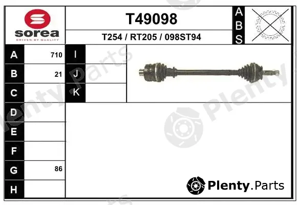 EAI T49098 — Drive Shaft