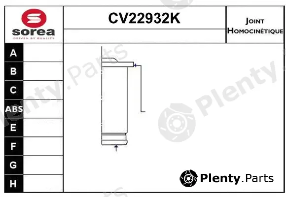 EAI CV22932K — Joint Kit, drive shaft