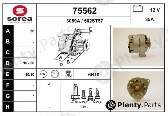 EAI 75562 — Alternator