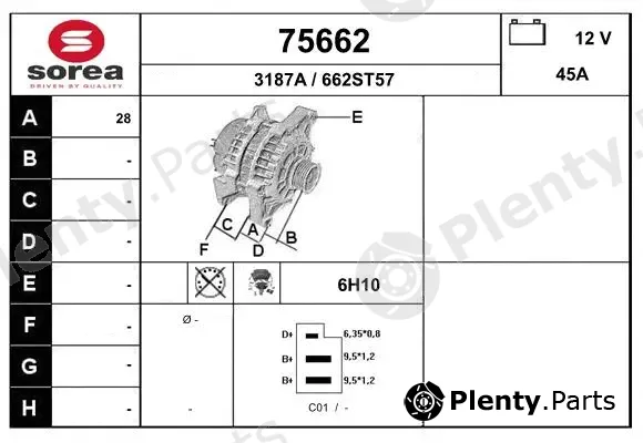 EAI 75662 — Alternator