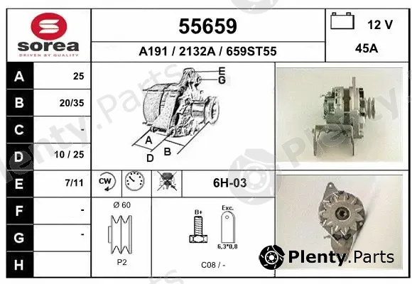 EAI 55659 — Alternator