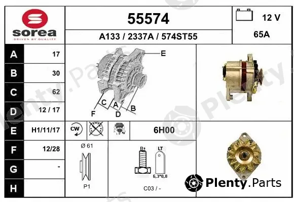 EAI 55574 — Alternator