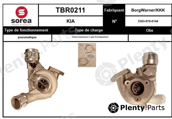 EAI TBR0211 — Charger, charging (supercharged/turbocharged)