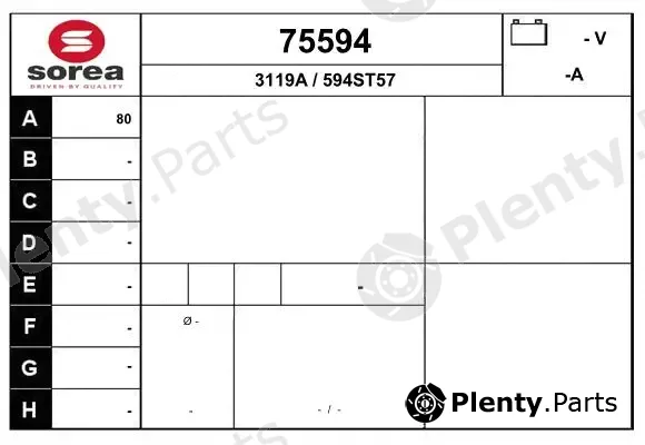 EAI 75594 — Alternator