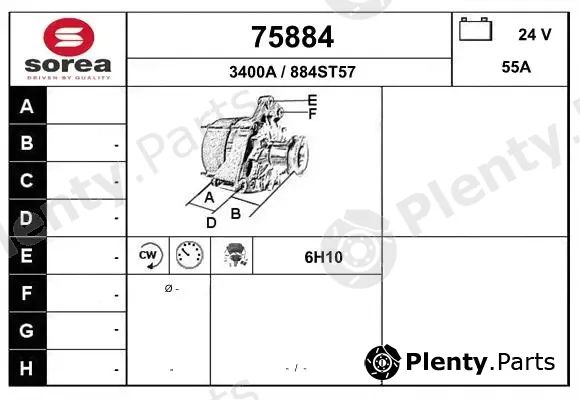 EAI 75884 — Alternator