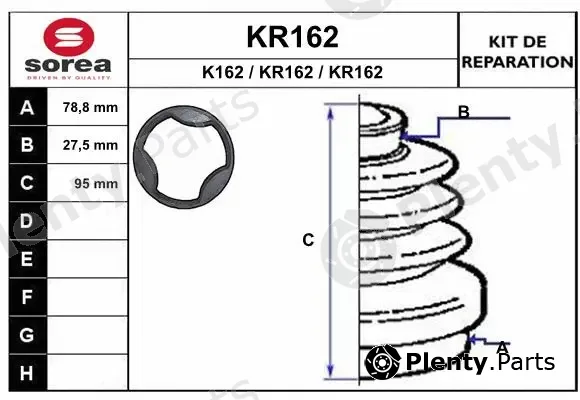 EAI KR162 — Bellow Kit, drive shaft