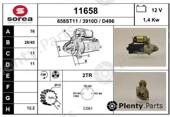 EAI 11658 — Starter