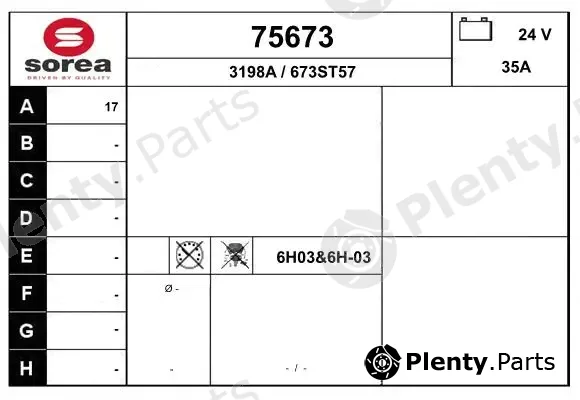 EAI 75673 — Alternator