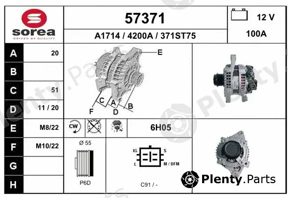 EAI 57371 — Alternator