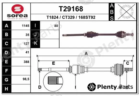 EAI T29168 — Drive Shaft
