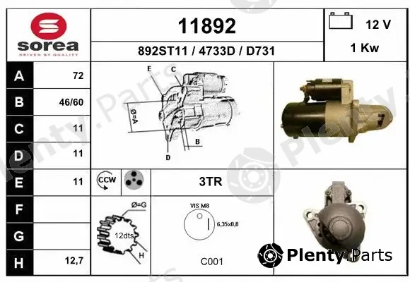 EAI 11892 — Starter