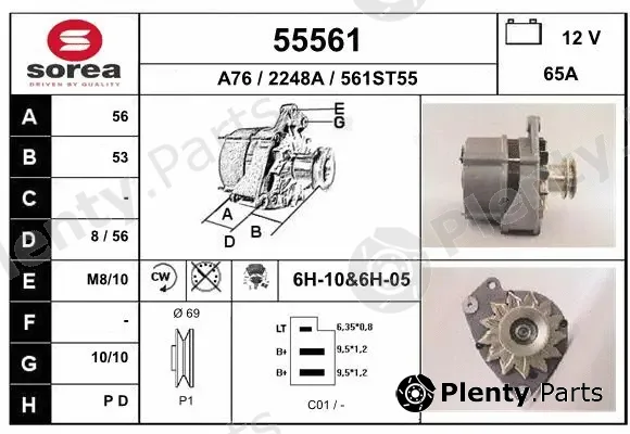 EAI 55561 — Alternator