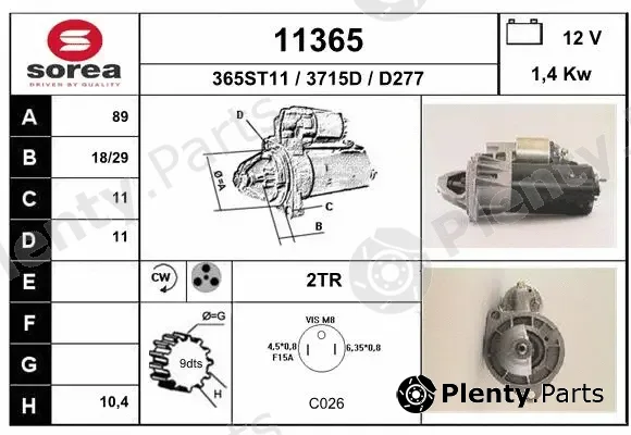 EAI 11365 — Starter