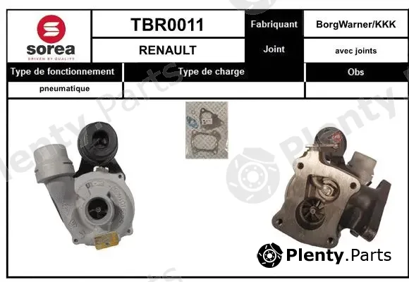 EAI TBR0011 — Charger, charging (supercharged/turbocharged)