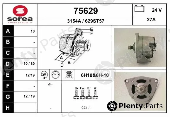 EAI 75629 — Alternator