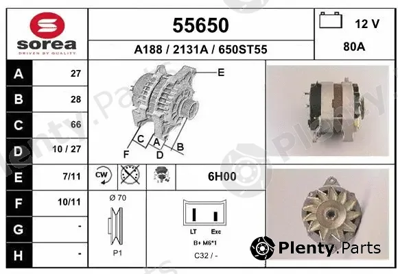 EAI 55650 — Alternator