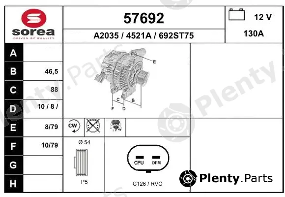 EAI 57692 — Alternator