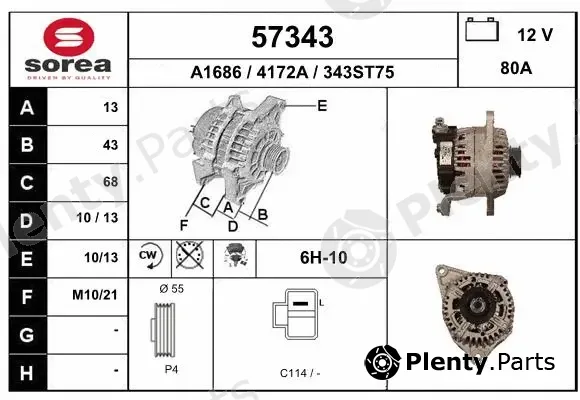 EAI 57343 — Alternator