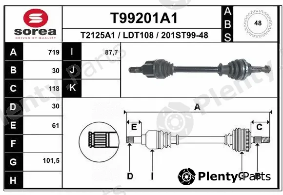 EAI T99201A1 — Drive Shaft