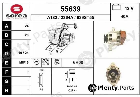 EAI 55639 — Alternator