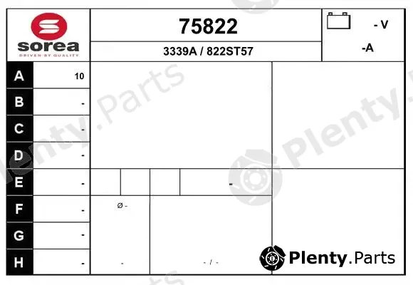 EAI 75822 — Alternator