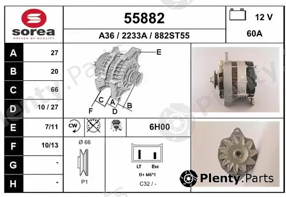 EAI 55882 — Alternator