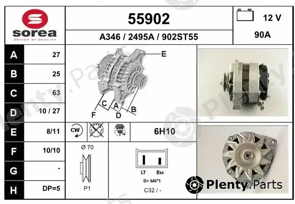 EAI 55902 — Alternator