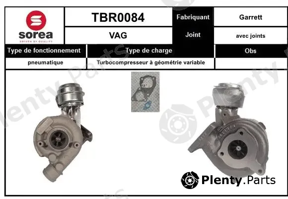 EAI TBR0084 — Charger, charging (supercharged/turbocharged)
