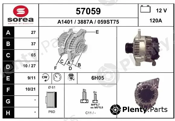 EAI 57059 — Alternator