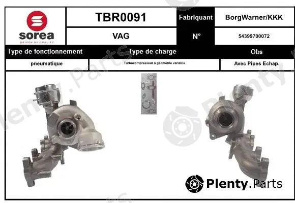 EAI TBR0091 — Charger, charging (supercharged/turbocharged)
