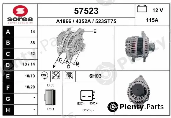 EAI 57523 — Alternator