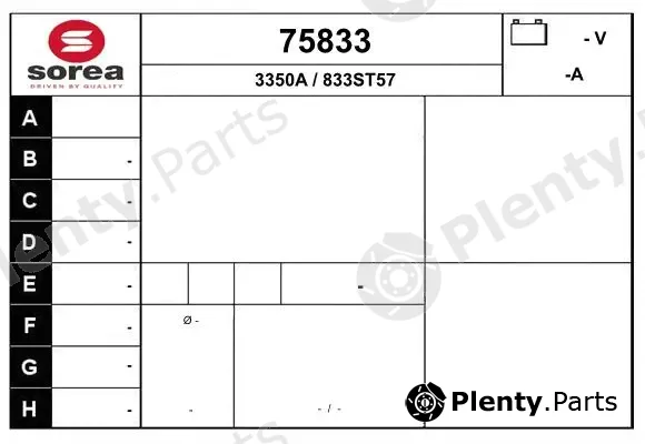 EAI 75833 — Alternator