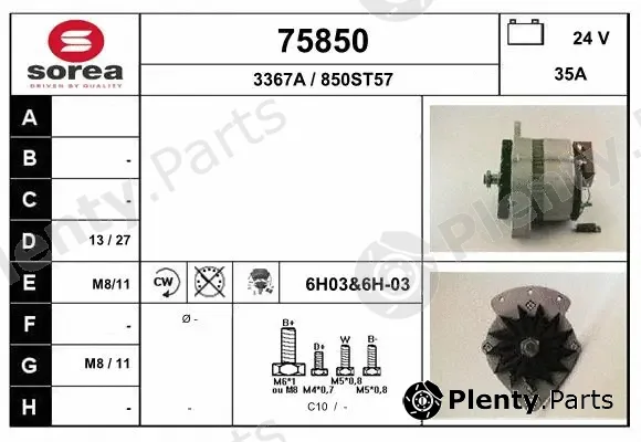 EAI 75850 — Alternator