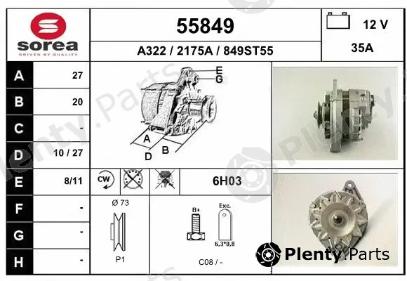 EAI 55849 — Alternator