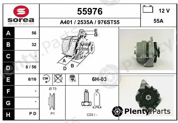 EAI 55976 — Alternator