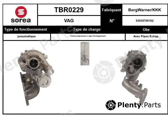 EAI TBR0229 — Charger, charging (supercharged/turbocharged)