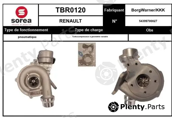 EAI TBR0120 — Charger, charging (supercharged/turbocharged)