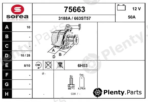 EAI 75663 — Alternator