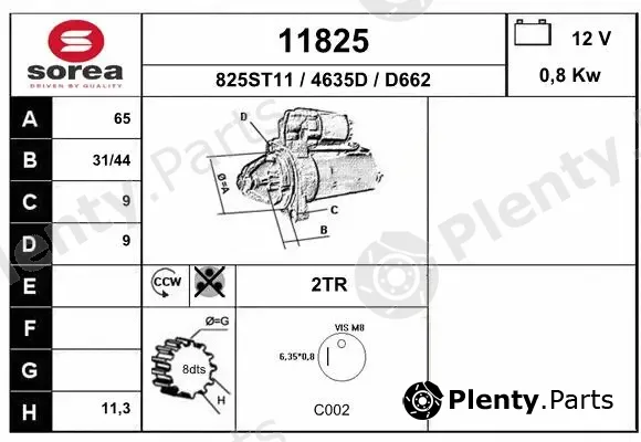 EAI 11825 — Starter