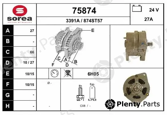 EAI 75874 — Alternator