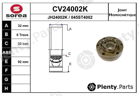 EAI CV24002K — Joint Kit, drive shaft