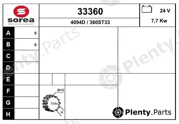 EAI 33360 — Starter