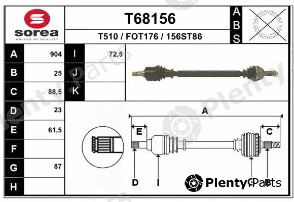 EAI T68156 — Drive Shaft