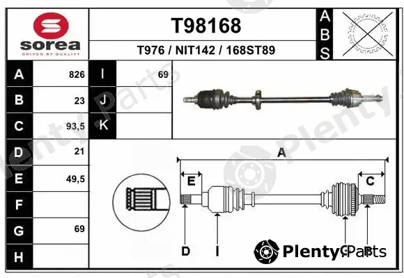EAI T98168 — Drive Shaft