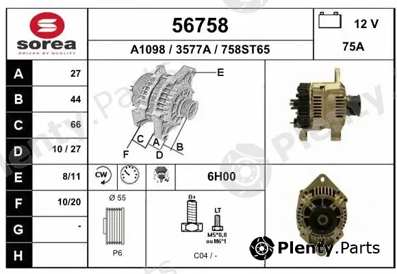 EAI 56758 — Alternator