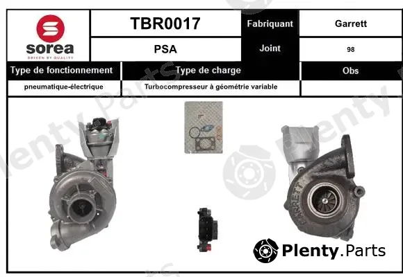 EAI TBR0017 — Charger, charging (supercharged/turbocharged)