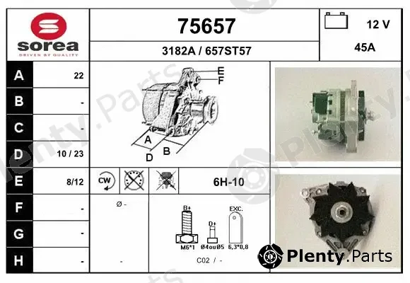 EAI 75657 — Alternator