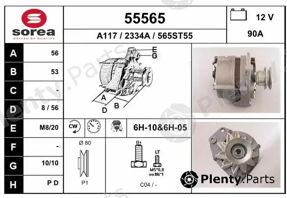 EAI 55565 — Alternator