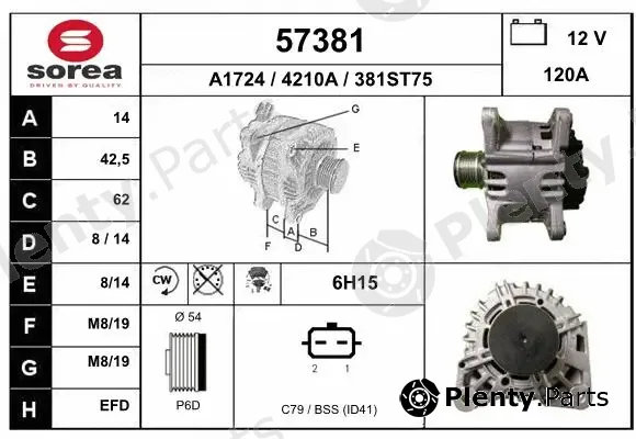 EAI 57381 — Alternator