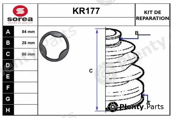 EAI KR177 — Bellow Kit, drive shaft